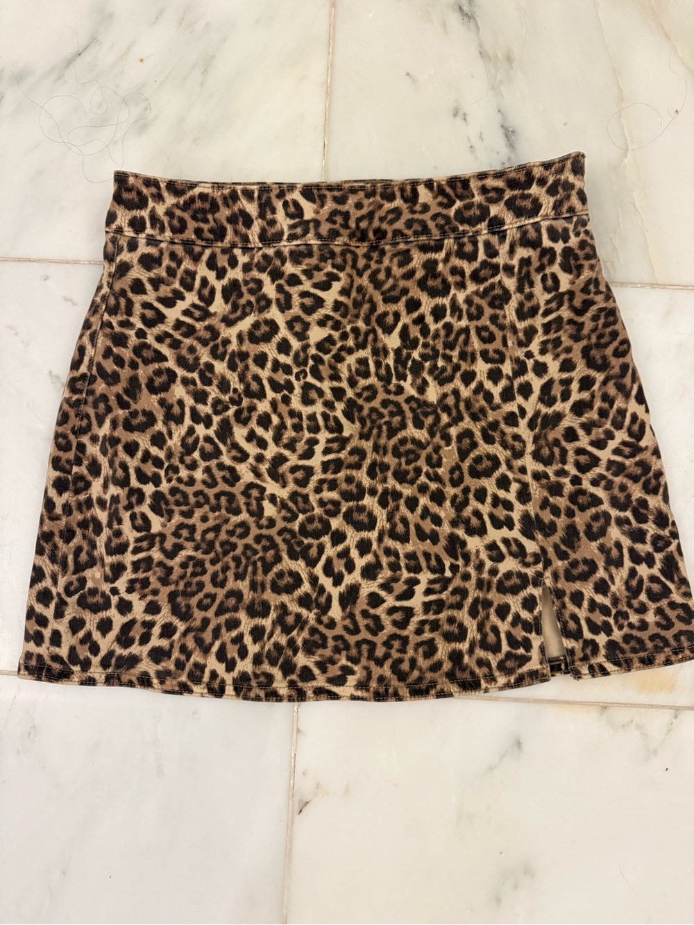 American Eagle Outfitters Leopard Print Mini Skort - Brown/Black
